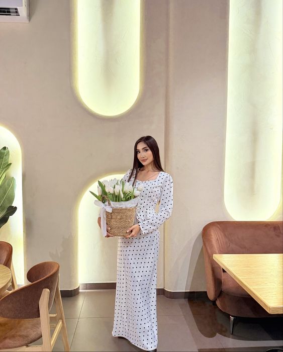 Двойка горошка белый