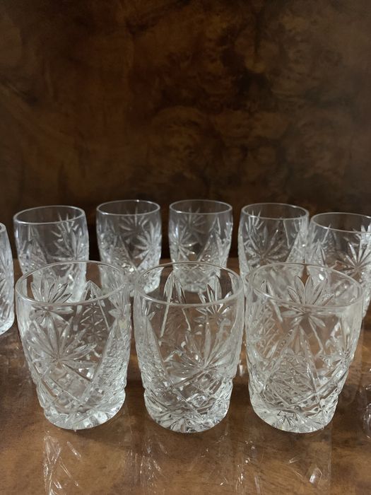 Рюмочки хрусталь( 12 шт) - 2 вида