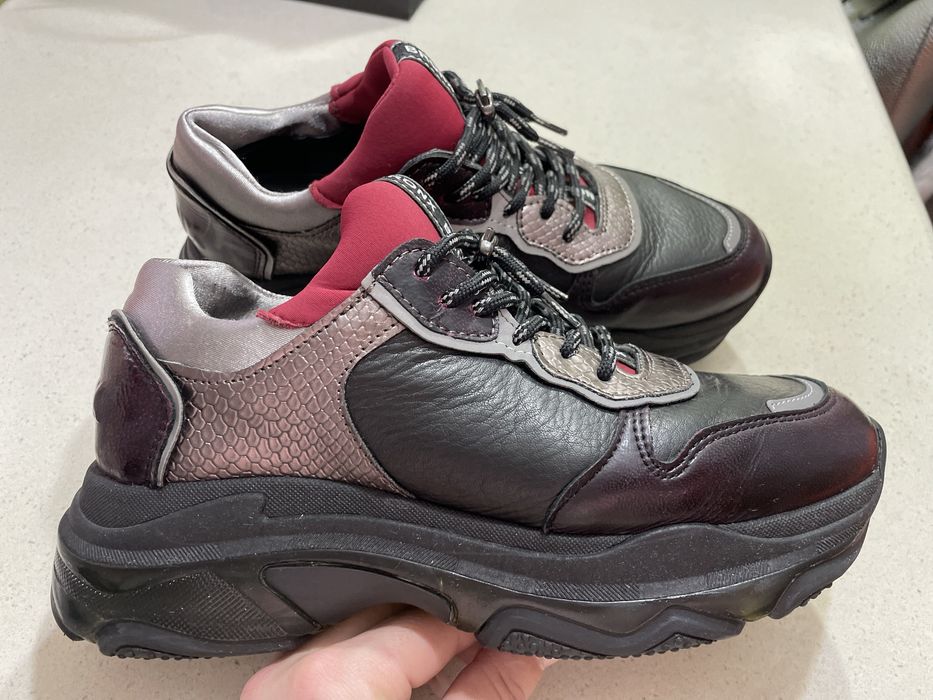 Sneakers din piele naturala Bronx.