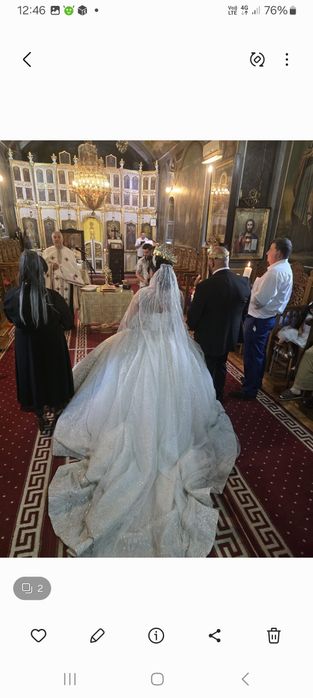 Vând rochie de mireasa stil printesa