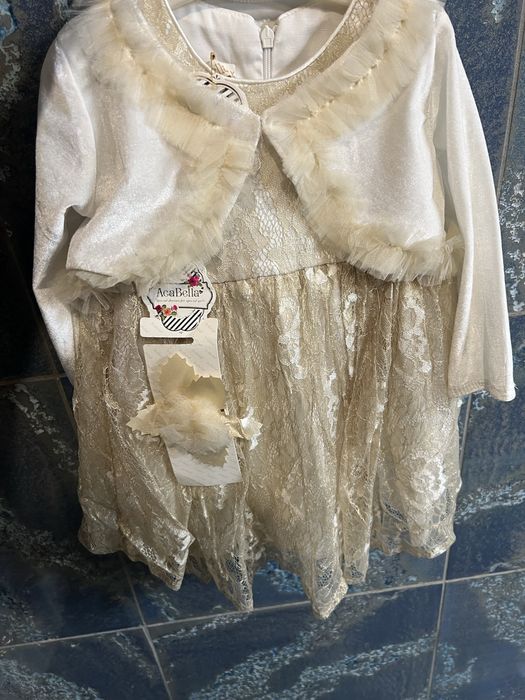 Rochie fetite cu bolerou