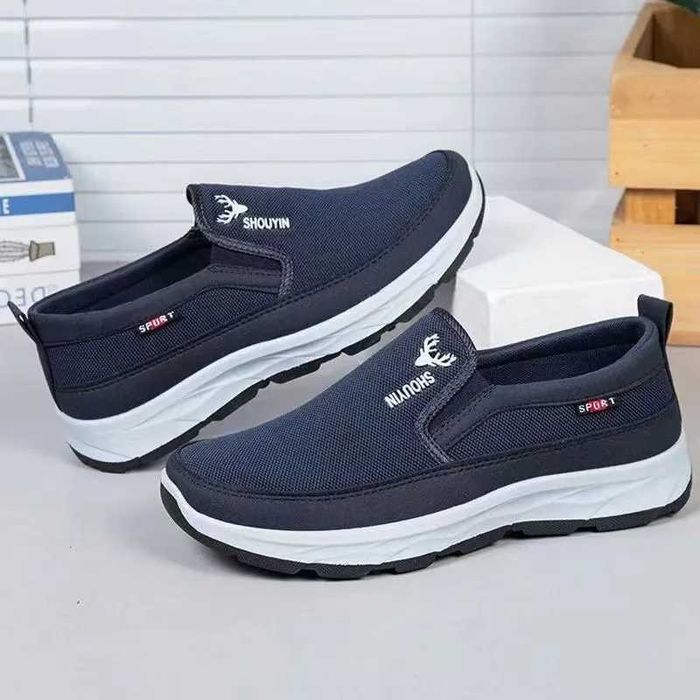 Pantofi sport barbați albastru inchis, noi, comozi, marimea 44