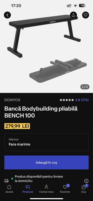 banca body builiding pliabila