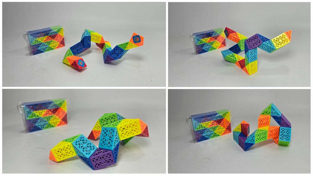 ТОП Луксозен модел логическа змия Фиджет за занимания и логика