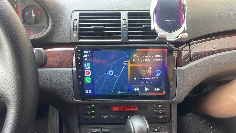 Мултимедия 9" Android 14 за BMW 3 E46 CARPLAY навигация  RDS DSP
