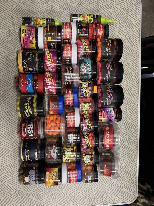 38 кутии топчета за стръв, popup-и, hookbait