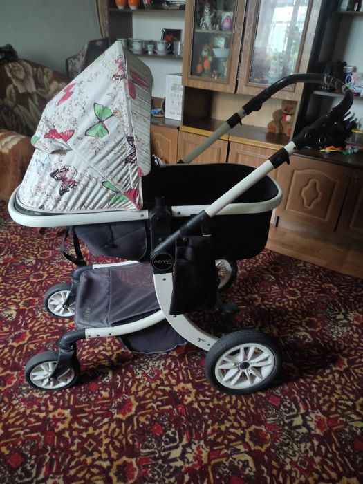 Коляска Бела темно синий