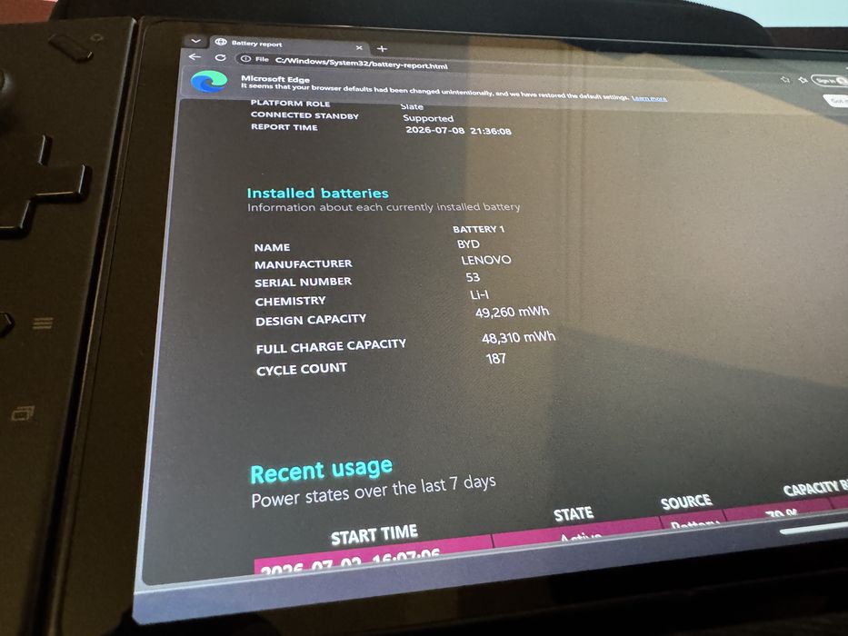 Consola Lenovo Legion GO | 16GB | 512GB SSD Impecabila
