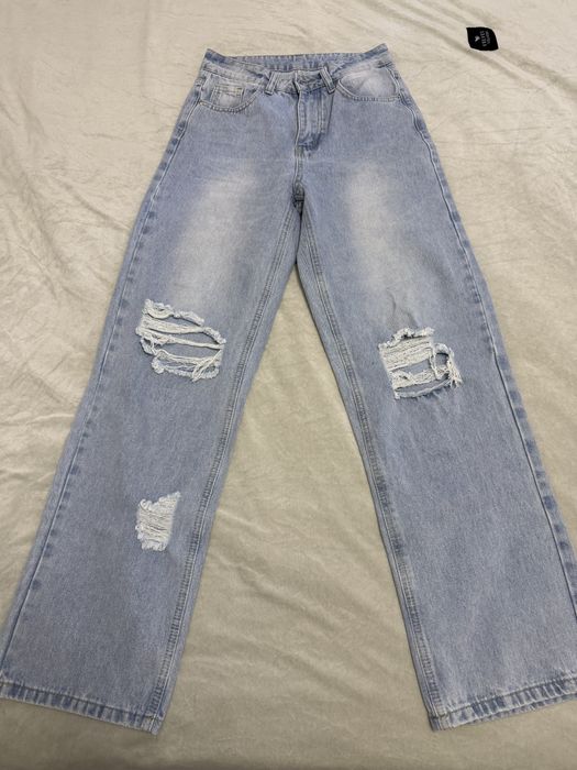 Дънки с широк крачол Zara, Shein