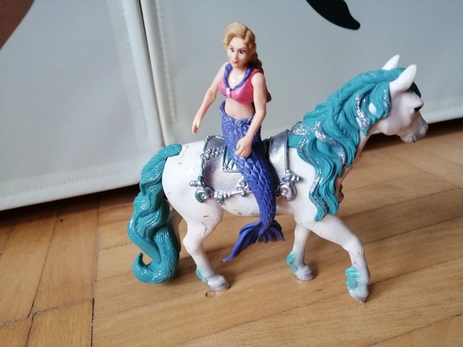 Schleich комплект кон и русалка Габриела