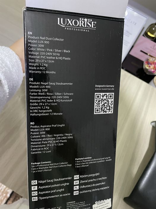 Aspirator manichiura