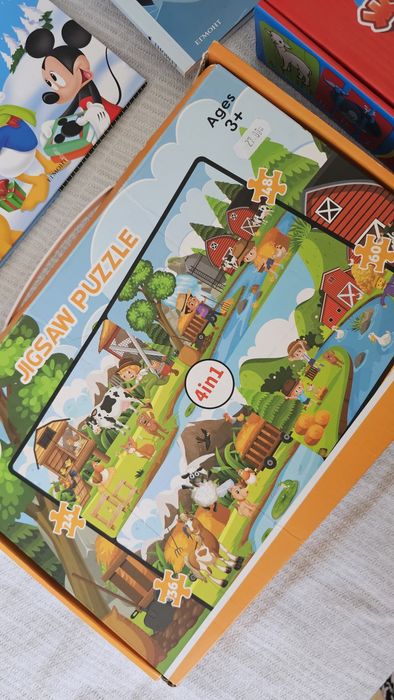 Лот детски книги и пъзел