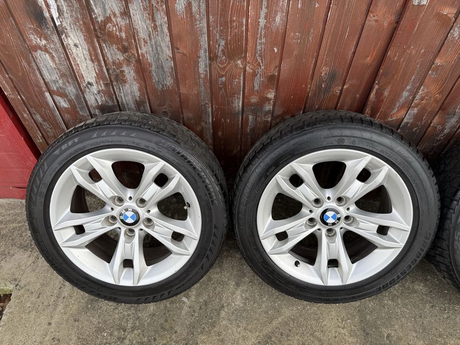 Vand jante aliaj originale BMW 5x120+anvelope IARNA 225.50.R17
