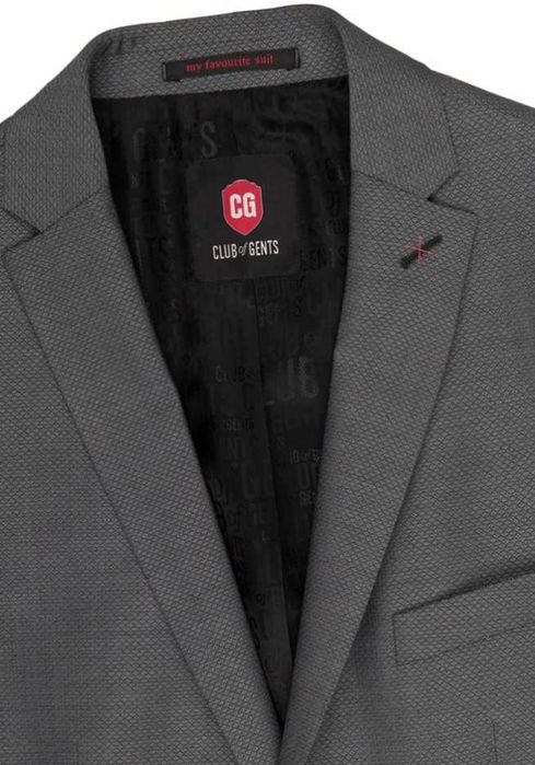 Sacou blazer slim 46 S de lux Club Of Gents NOU lana super 120's gri