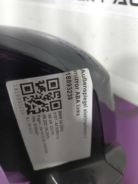 Oglinda Usa fata Stanga BMW X4 G02 697301AC