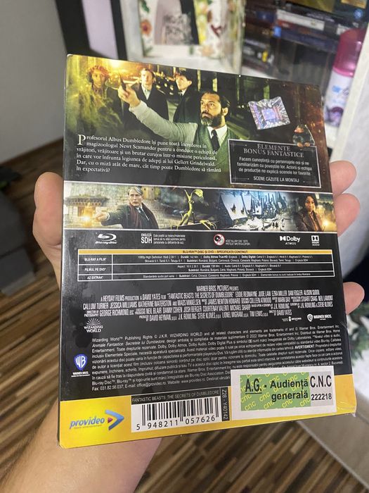 Blu-ray Fantastic Beasts The Secrets of Dumbledore BD+DVD steelbook