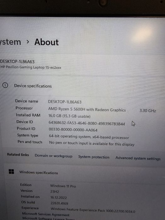 Hp Pavilion Amanet BKG