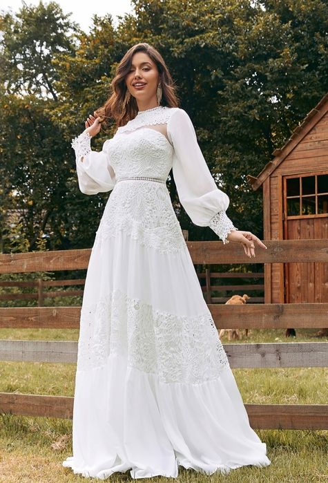 Rochie albă Boho