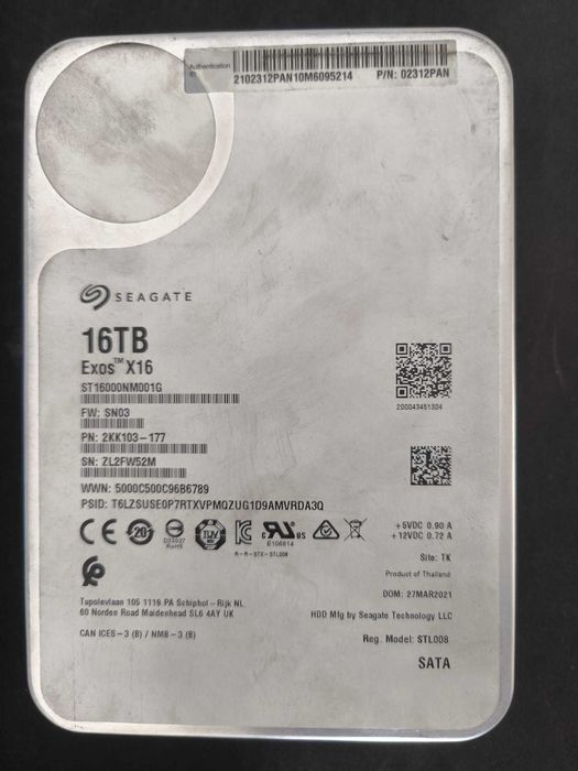 【未使用】SeagateHDD 16TB SAS 5枚 seagate 16 tb second hand si noi de vanzare • Anunturi • OLX.ro