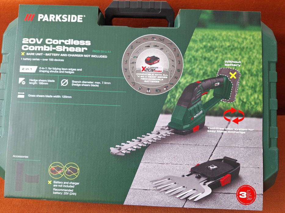 Foarfeca electrica pentru iarba si arbusti,NOUA,  Parkside