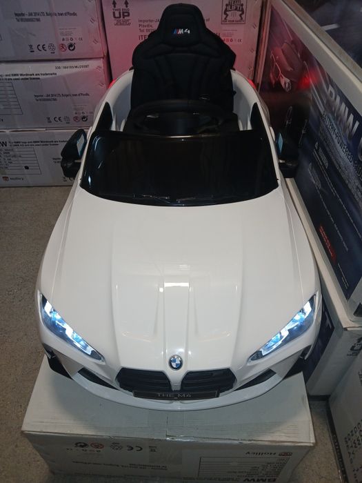 Нова!!Промо Акумулаторна кола BMW M4 12V. с меки гуми