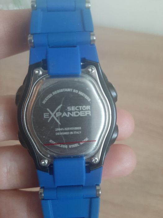 Ceas Sector Expander Digital – Curea Albastră