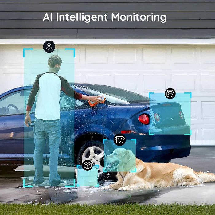 BOIFUN  DQ201 Безжична външна камера със Соларен панел