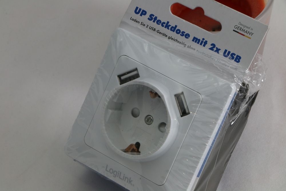 контакт с 2 USB порта, SCHUKO, Logilink-Германия