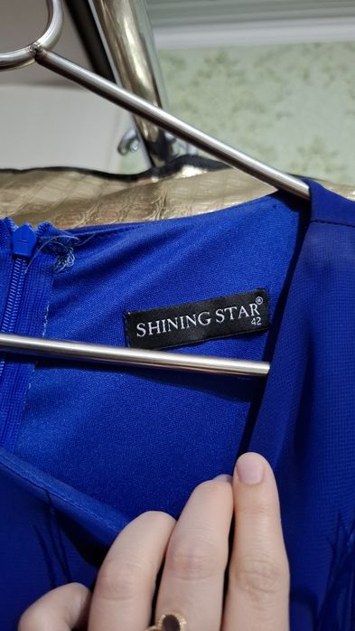 Турецкая платье  синий очень хорошый