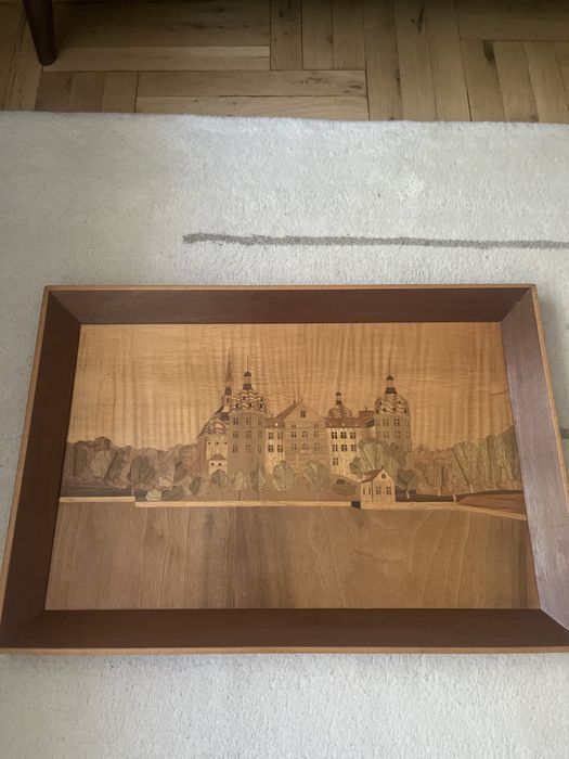 Дървени големи стари картини,интарзия