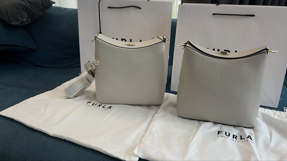 Furla Danae Perla и Beige.100%ориг. със сериен номер,етикети,торбичка