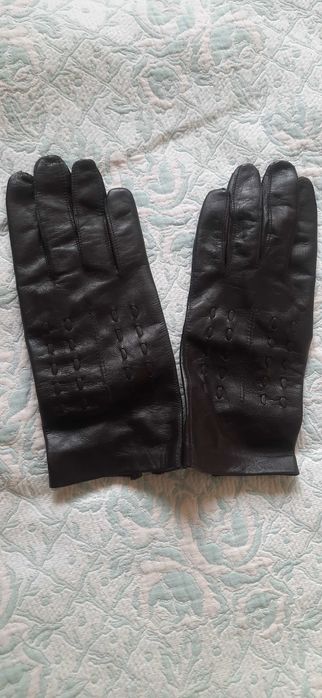 Дамски кожени ръкавици