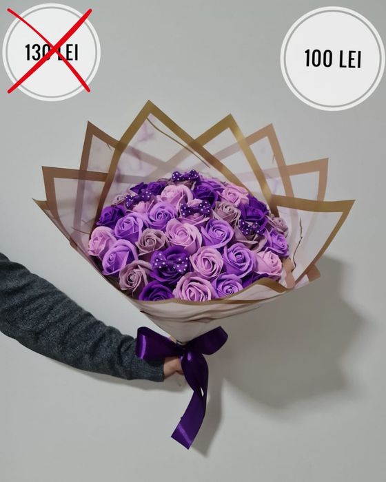 Buchete trandafiri din săpun pentru orice ocazie