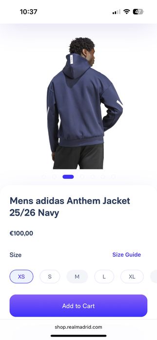 Толстовка адидас Реал Мадрид оригинал