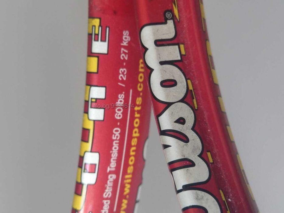 Тенис. Ракета Wilson soft shock, с калъфа
