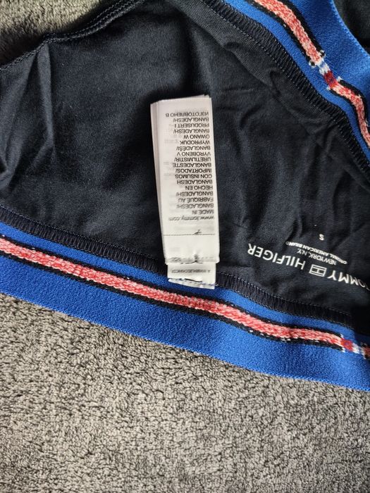 Tommy Hilfiger set 3 chiloți bărbătești culoare negru cu banda albastra S noi originali