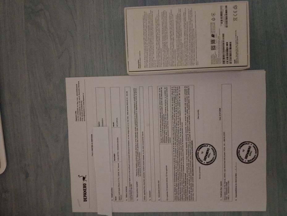 iPhone 15 Pro 128GB Natural Titanium – Placă de bază NOUĂ (Schimbat oficial Depanero)