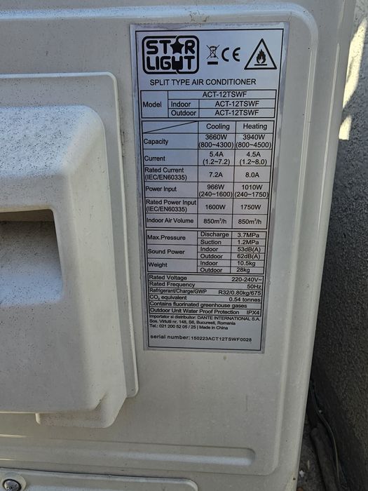 Vand aer conditionat defect