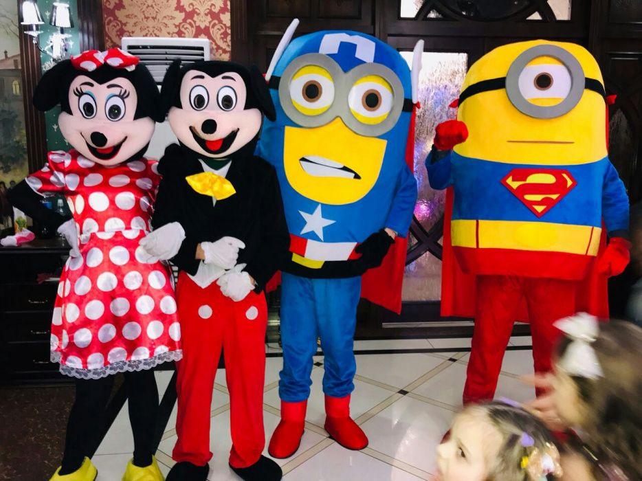 Организация детских праздников, различные герои, аниматоры.