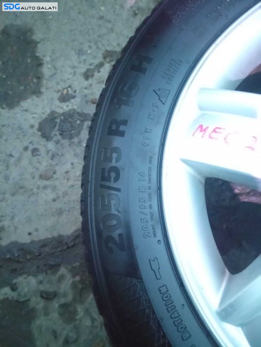 Roata Janta Aliaj 205 55 R16 Renault Megane 2 2002 - 2008 Cod 8200310797 [M7218]