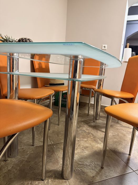 Masa de sticla bucatarie/sufragerie