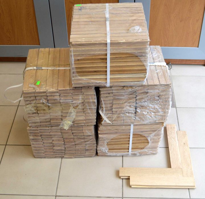 паркет естествен дъбов 300х50х20 рибя кост 4.95м2