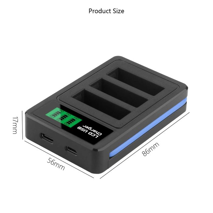 Тройно зарядно устройство за батерии SLB-10A