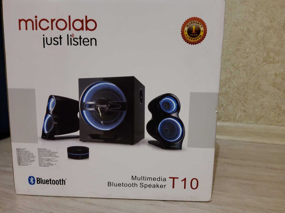 Компьютерные колонки Microlab T10 черный