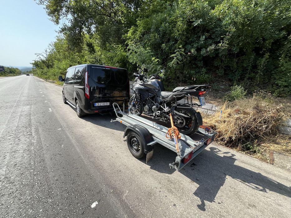 Превоз на  Мотори,АТв-та,Моторни шейни и товари с ремарке в цялата