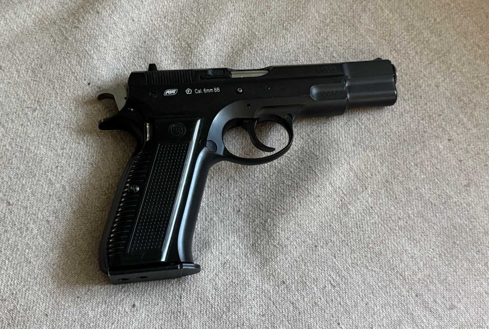 Replică airsoft ASG CZ 75 Pre-B Full Metal GBB, rară
