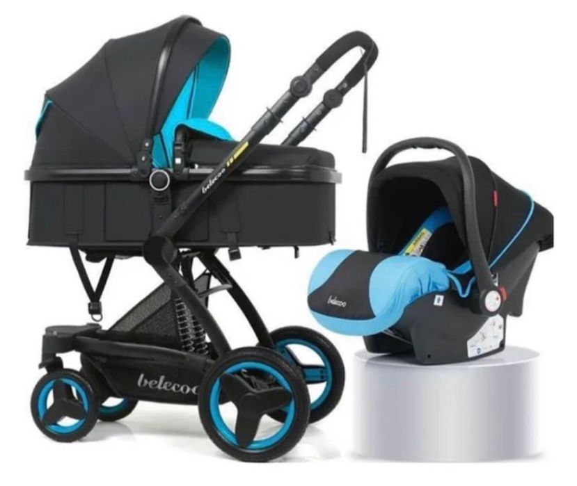 Синяя коляска