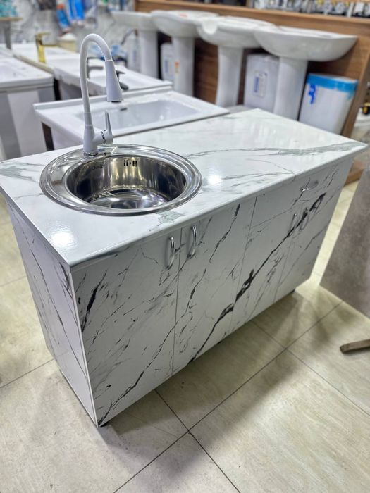 Кухонная мойка раковина тумба шкаф рабочий стол oshxona mebel tumba