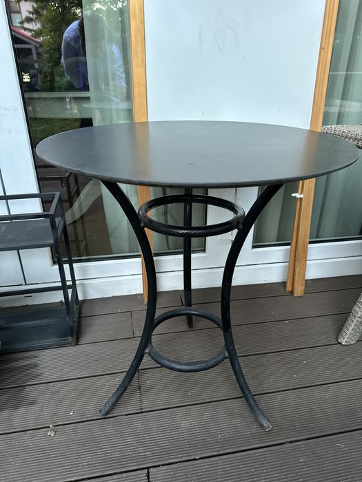 Mese terasa, restaurant, bar blat HPL picior metalic