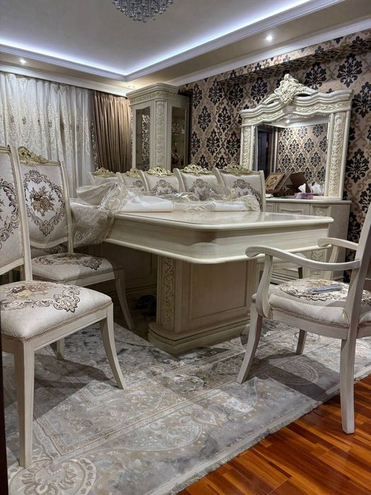 12 кишилик стол - стул мебель от wellwood